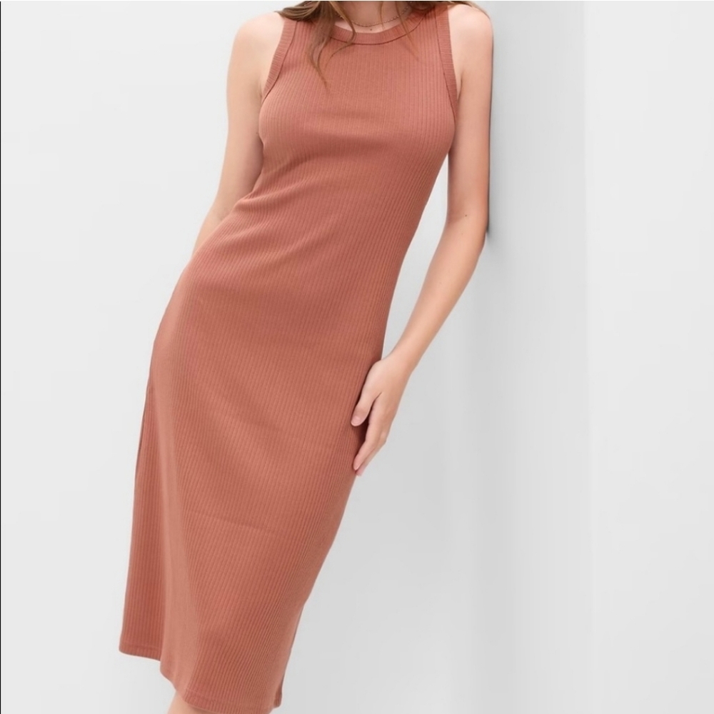 Ribknit Midi Dress